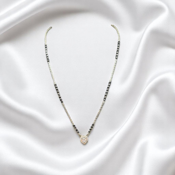 925 Silver Round Pendant Mangalsutra