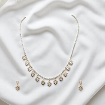 925 Silver Necklace & Earrings Set