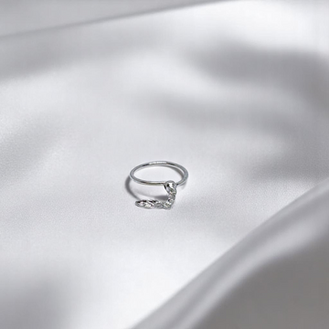 Unique 925 silver nose ring with a hanging leaf detail, perfect for adding a nature-inspired touch to your jewelry.