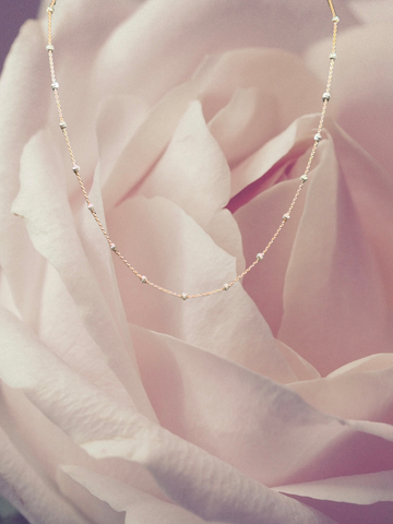 925 Silver Rose gold Plated Neck Chain