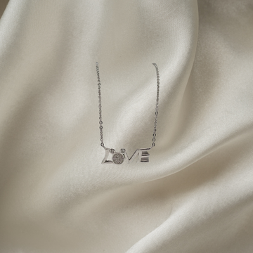 Silver 925 Love Necklace for Her