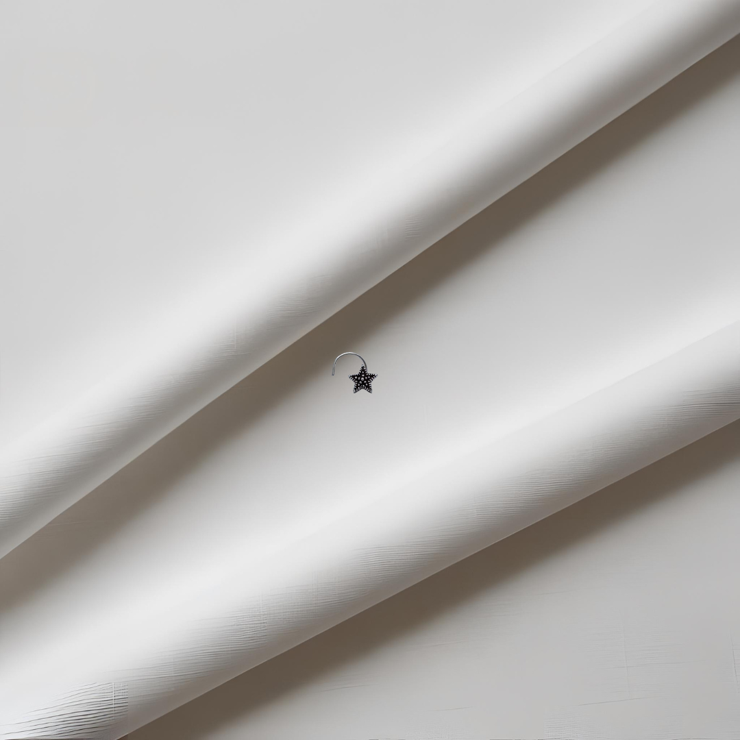 Silver 925 Star Nose Pin