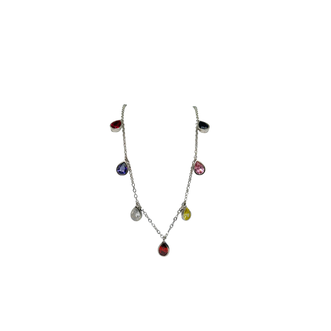 Silver 925 Stone Necklace for Her