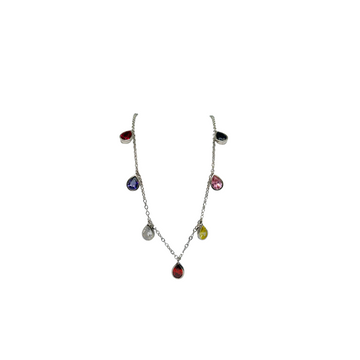 Silver 925 Stone Necklace for Her