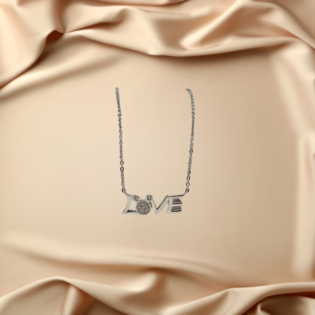 Silver 925 Love Necklace for Her