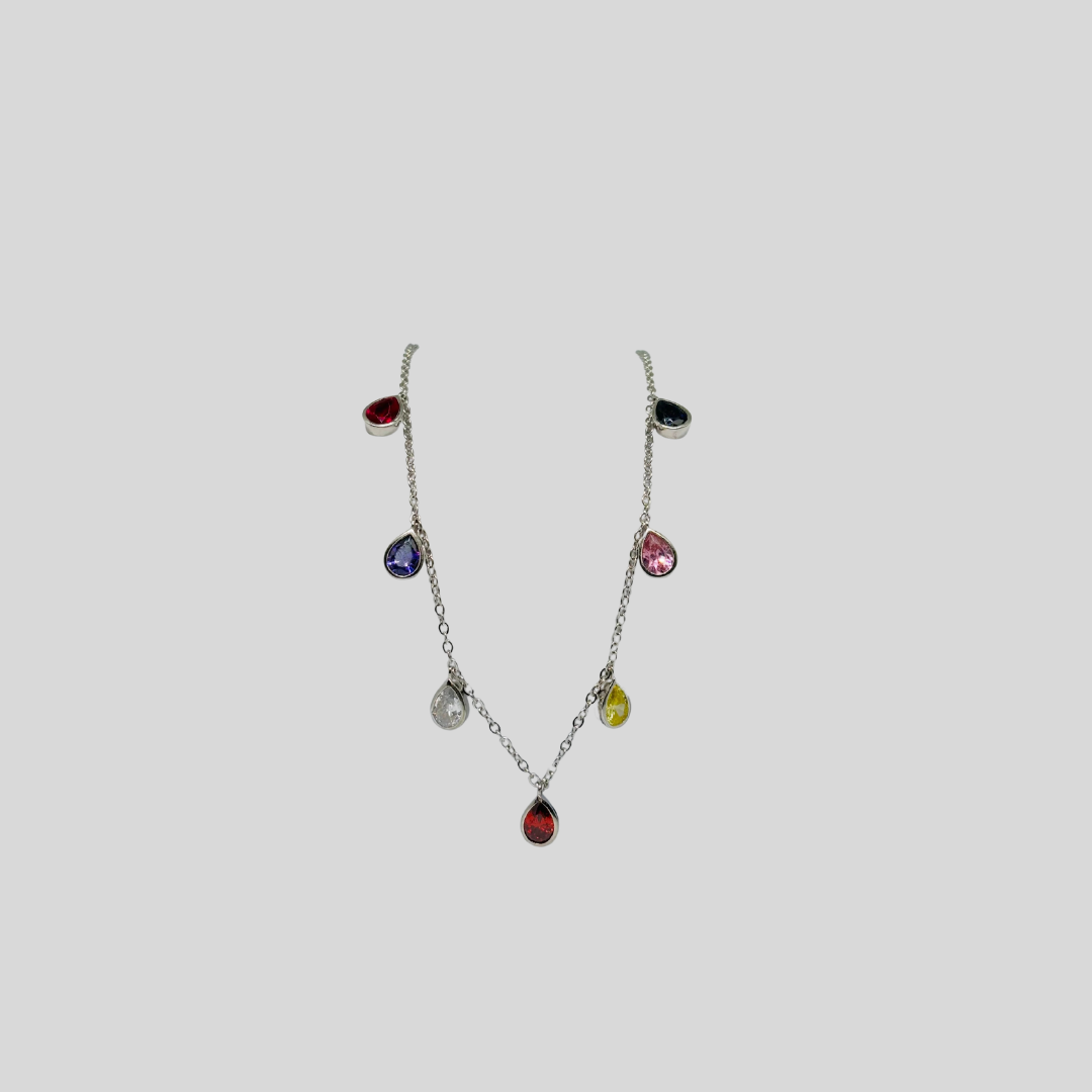 Silver 925 Stone Necklace for Her