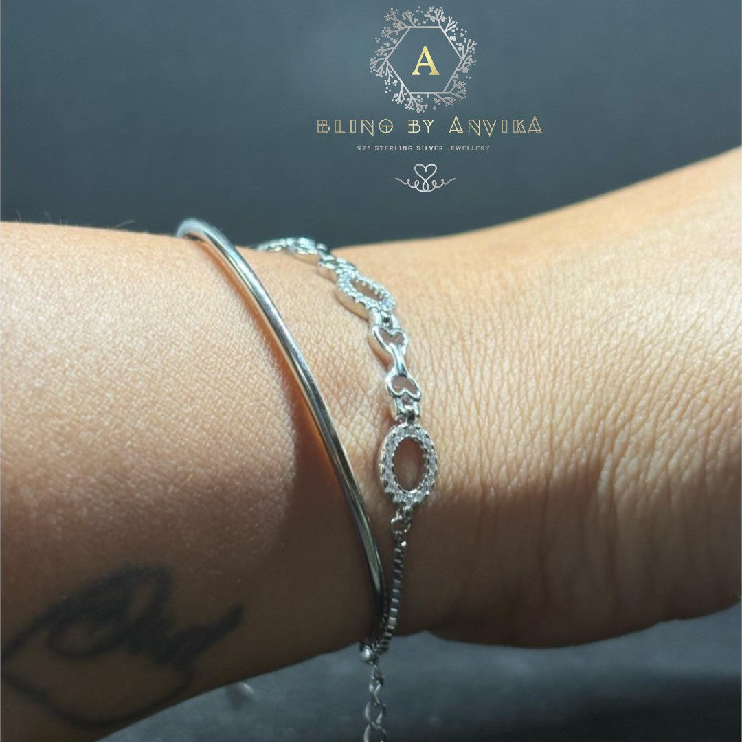 925 Silver Flexi Kada Bracelet
