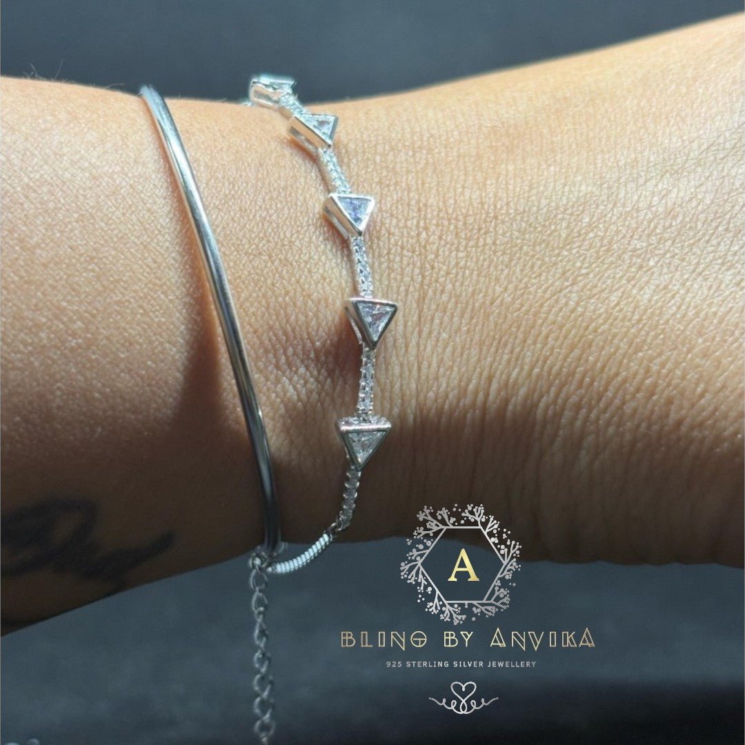 925 Silver Flexi Kada Bracelet