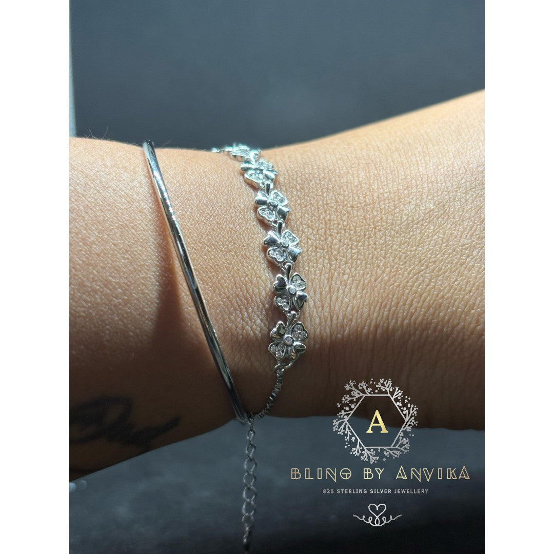 925 Silver Flexi Kada Bracelet