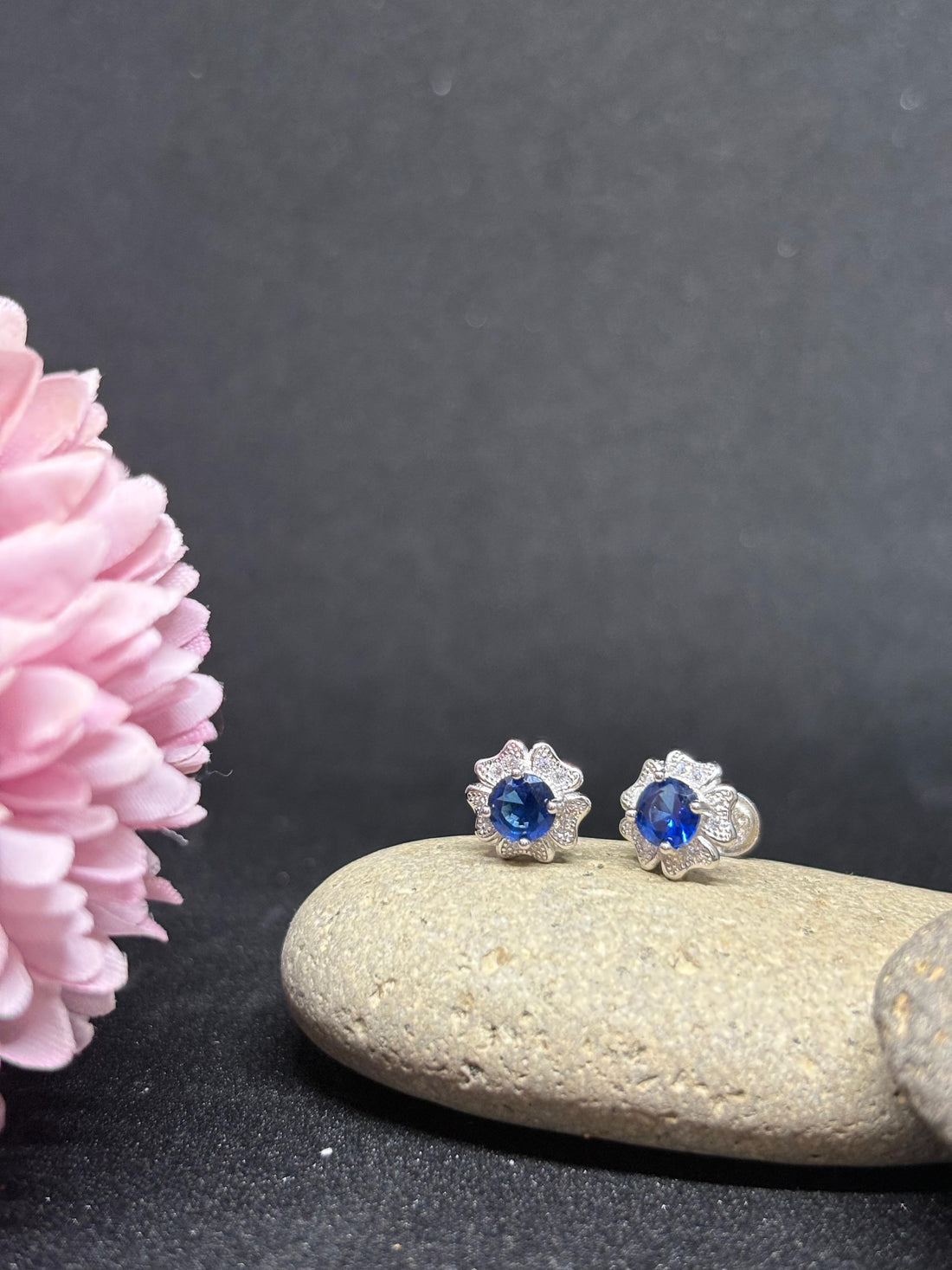 925 Silver Stone Earrings