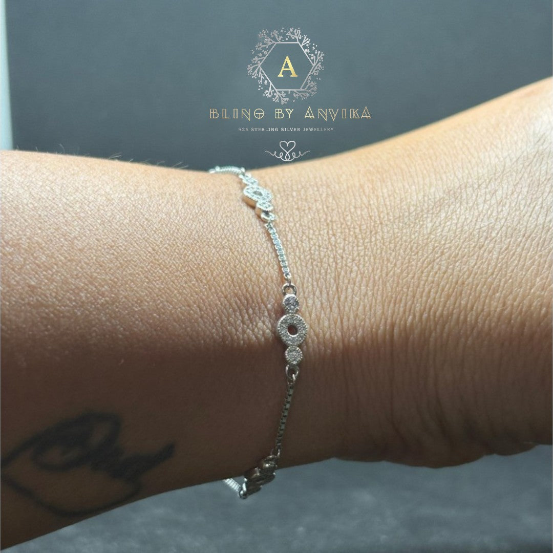 925 Silver Stone Bracelet