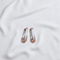 Sleek 925 silver hoop earrings, ideal for a timeless, chic look.