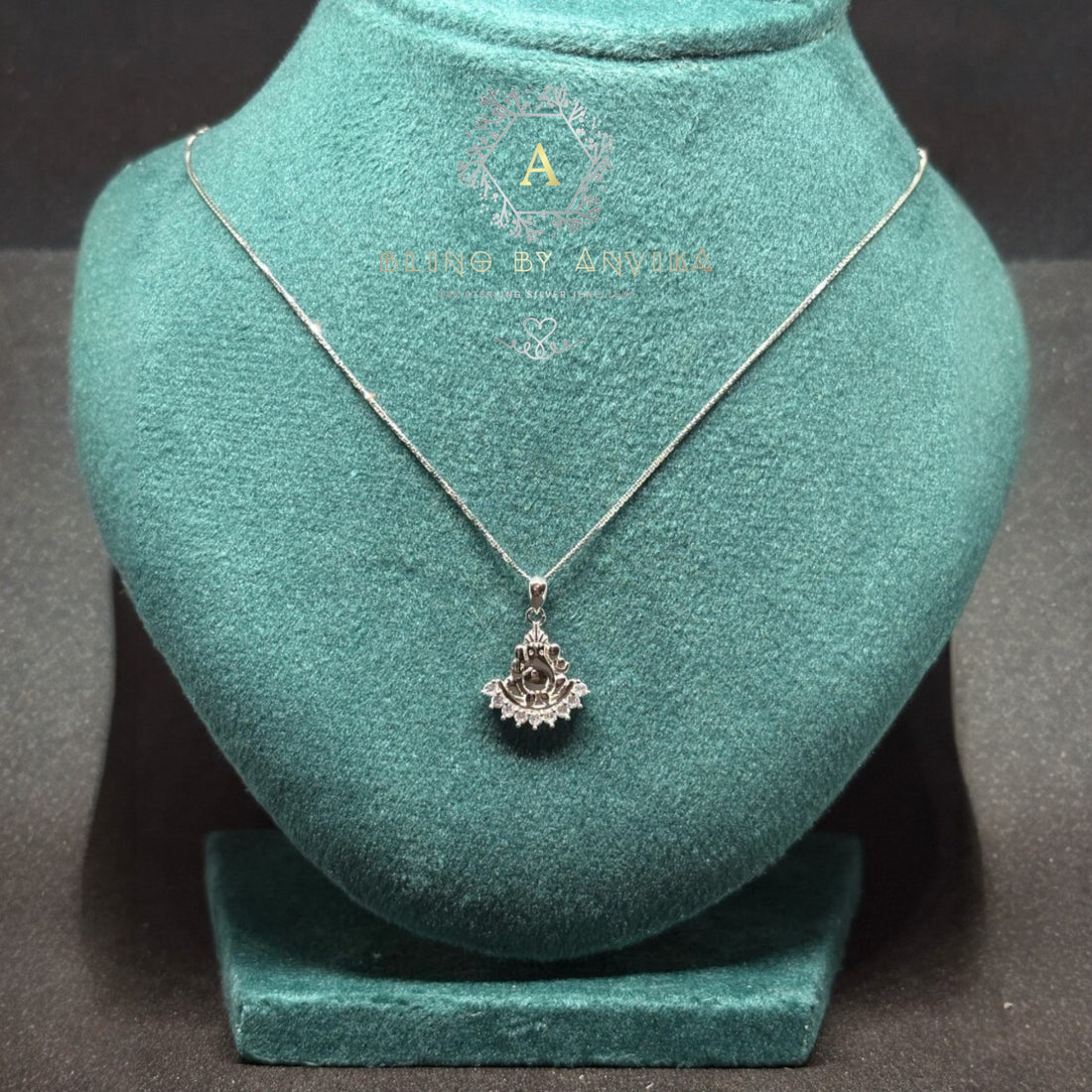 925 Silver Ganapathi pendant