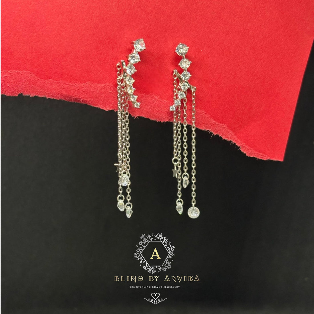 925 Silver Stunning Hanging Earrings