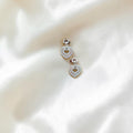 Minimalistic 925 silver earrings offering a clean and timeless design.