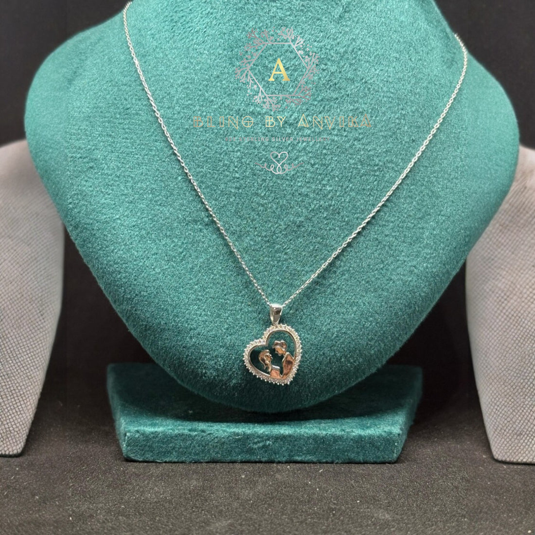 925 Silver Heart Pendant Necklace