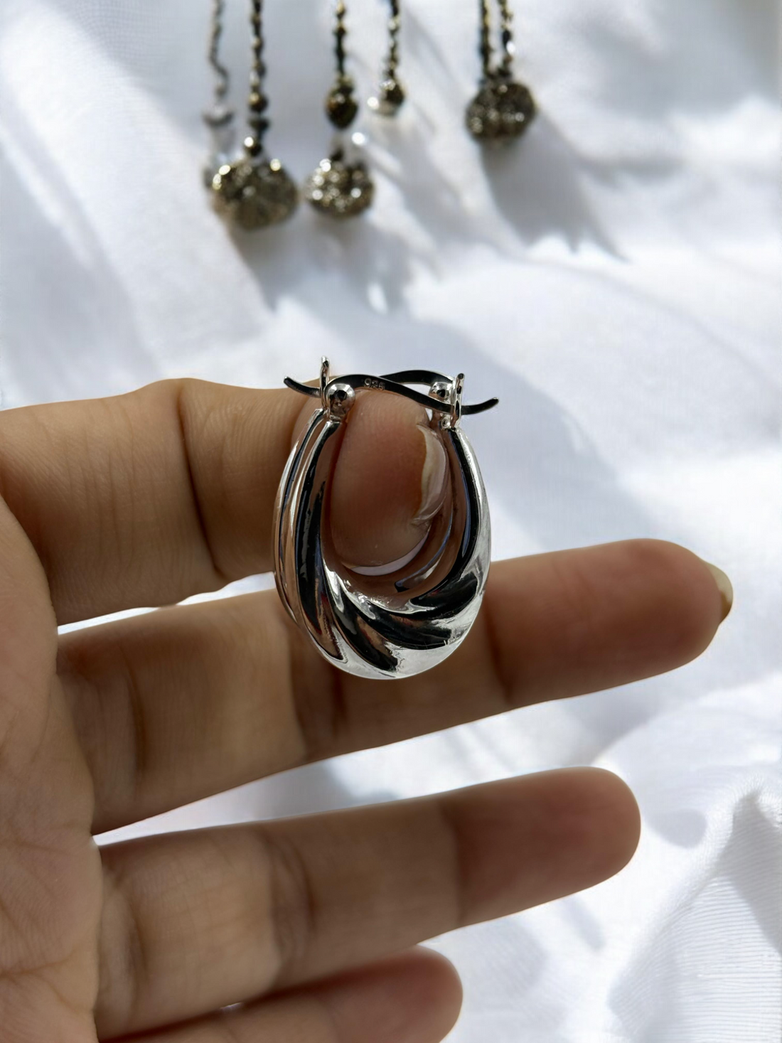 925 Silver Hoop Earrings
