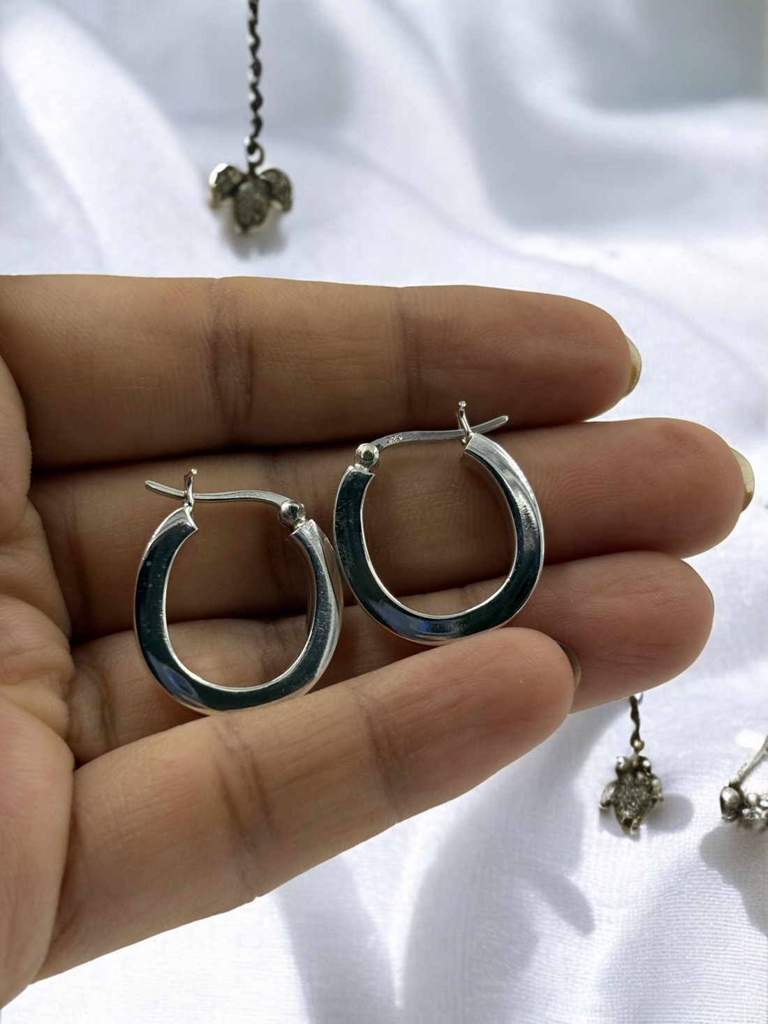 925 Silver Hoop Earrings