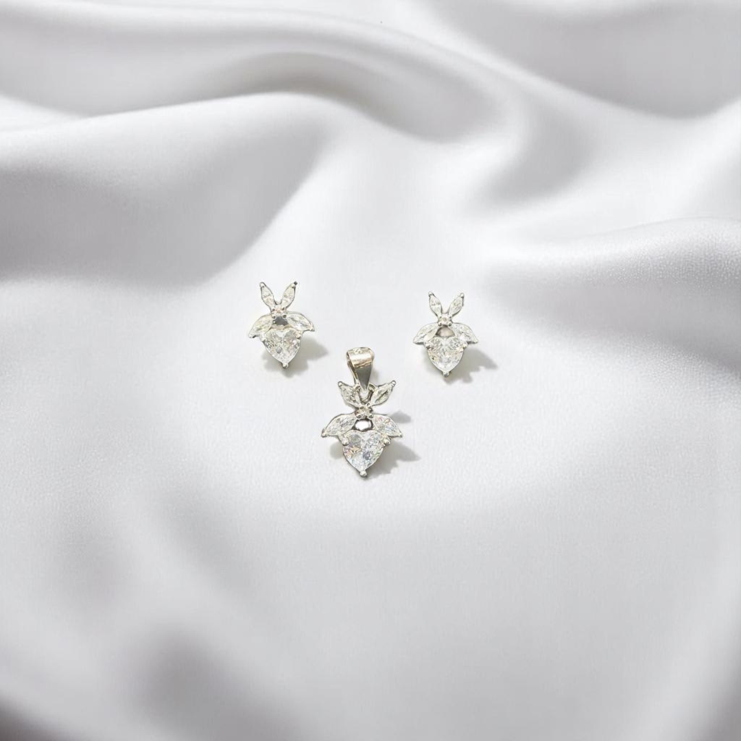 925 Silver Earring & Pendant Set