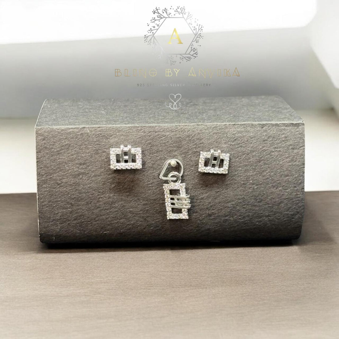 925 Silver Earring & Pendant Set