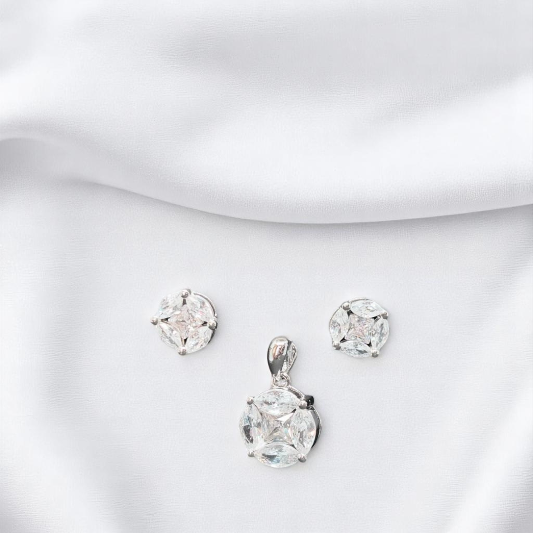 925 Silver Earring & Pendant Set