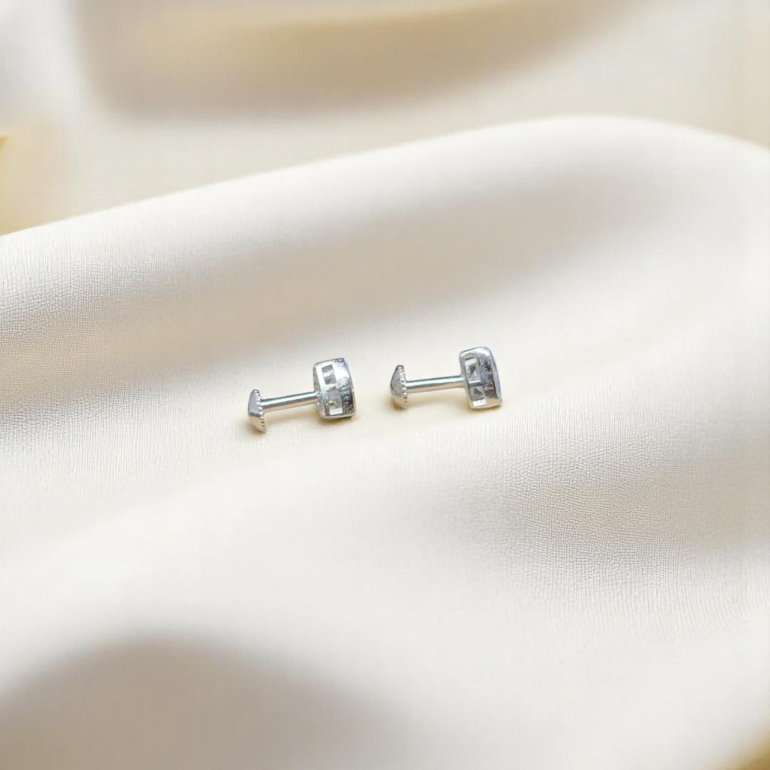925 Silver Stone  Zircon Studs