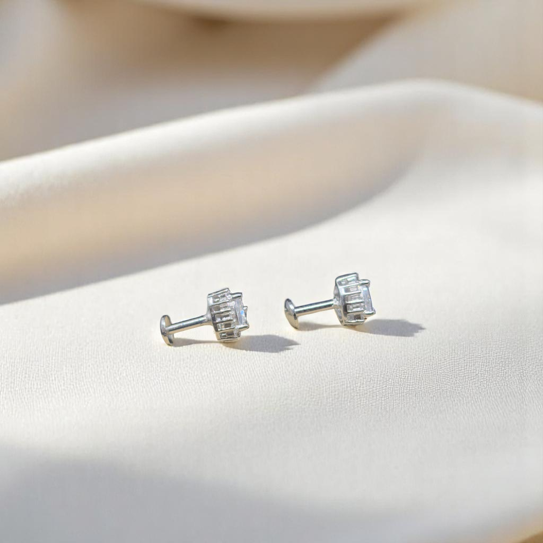925 Silver Zircon Studs