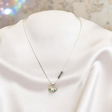 925 Silver Evil Eye Mangalsutra Necklace