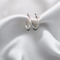 Intricate 925 silver Bangkok Bali earrings with traditional design elements.