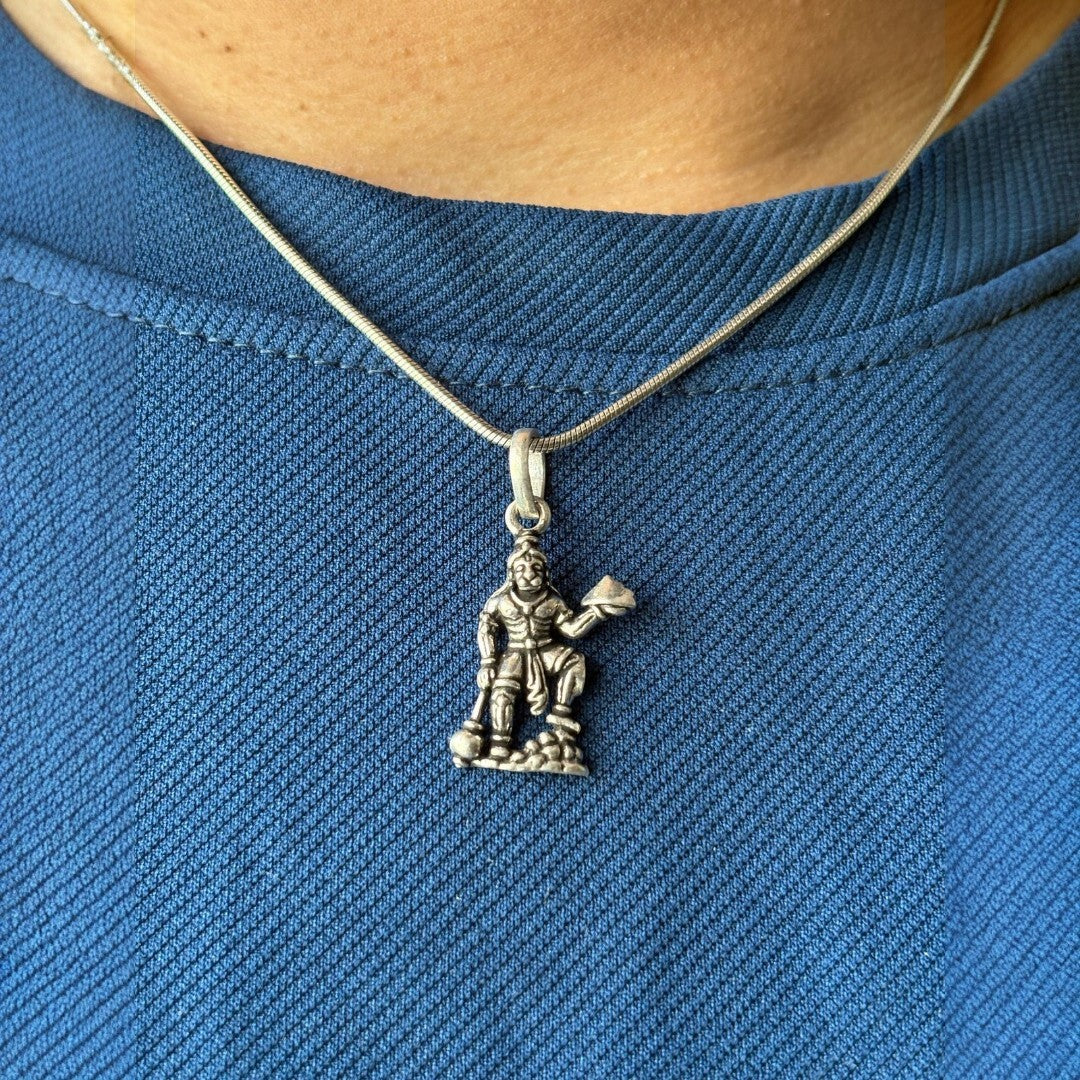 925 Silver Hanuman pendant
