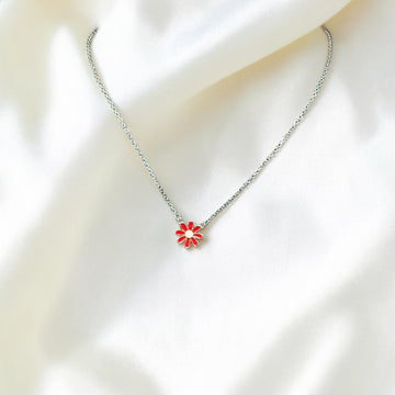 925 Silver Flower Necklace