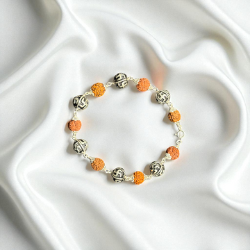 925 Silver Rudraksh Men's Bracelet