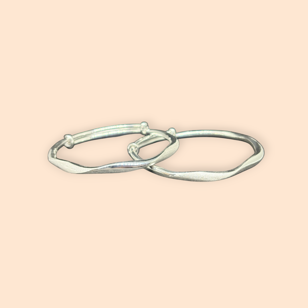 999 Silver Adjustable Bangles