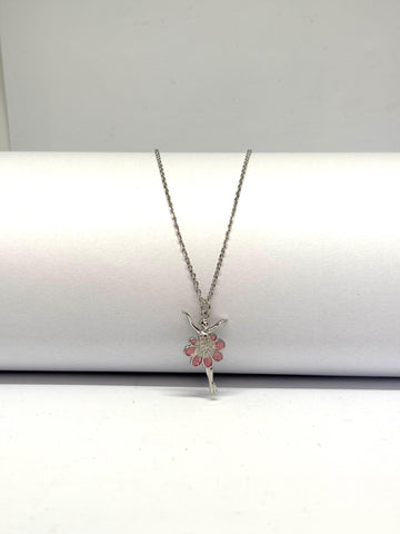 925 Silver Ballerina Necklace