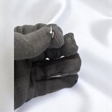 925 Silver Stone Nose Ring