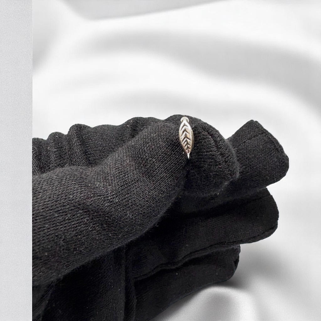 925 Silver Leaf Nose Ring