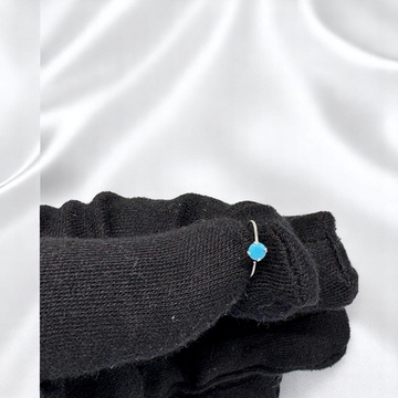 925 Silver Stone Nose Ring