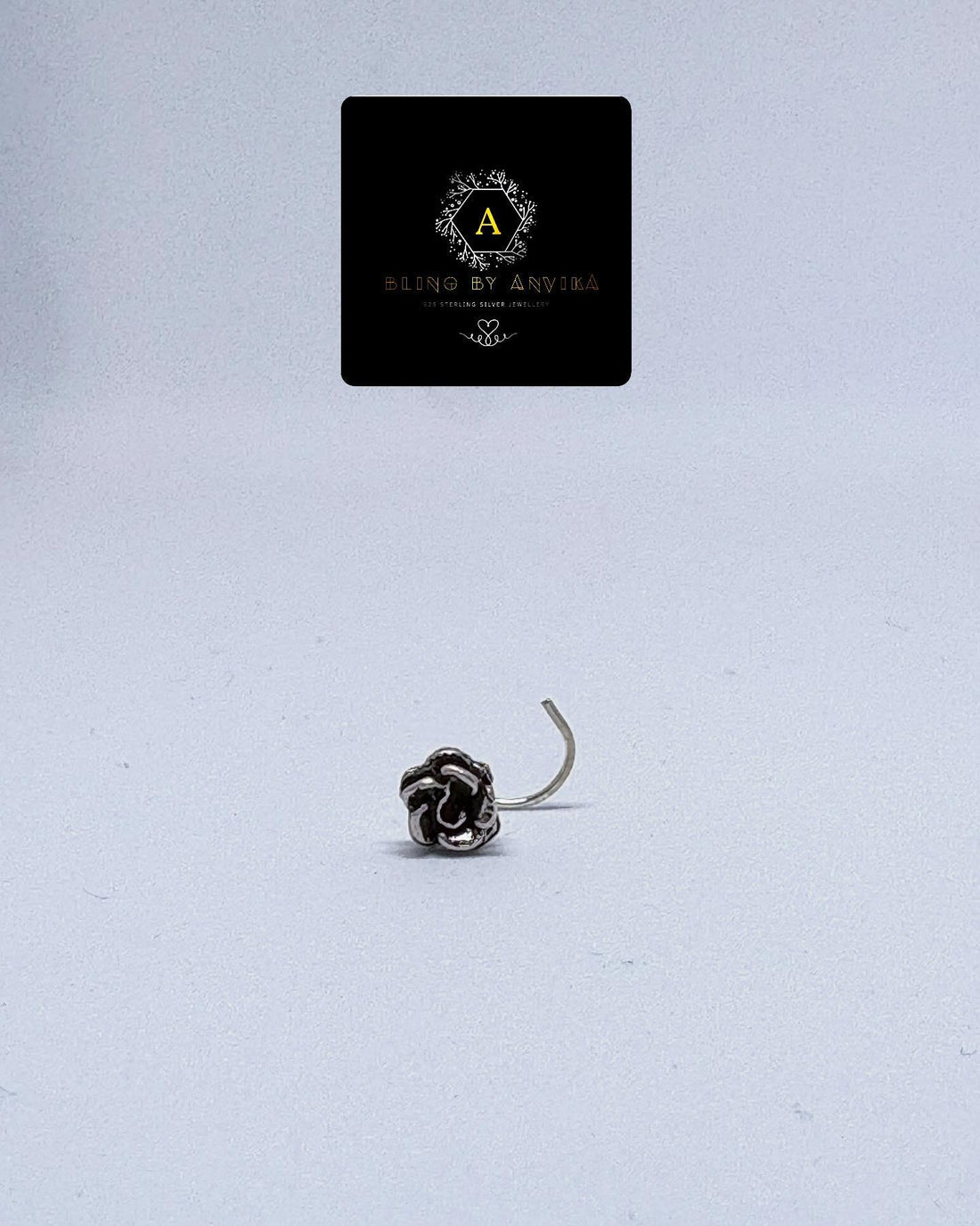 925 Silver Rose Nose Pin