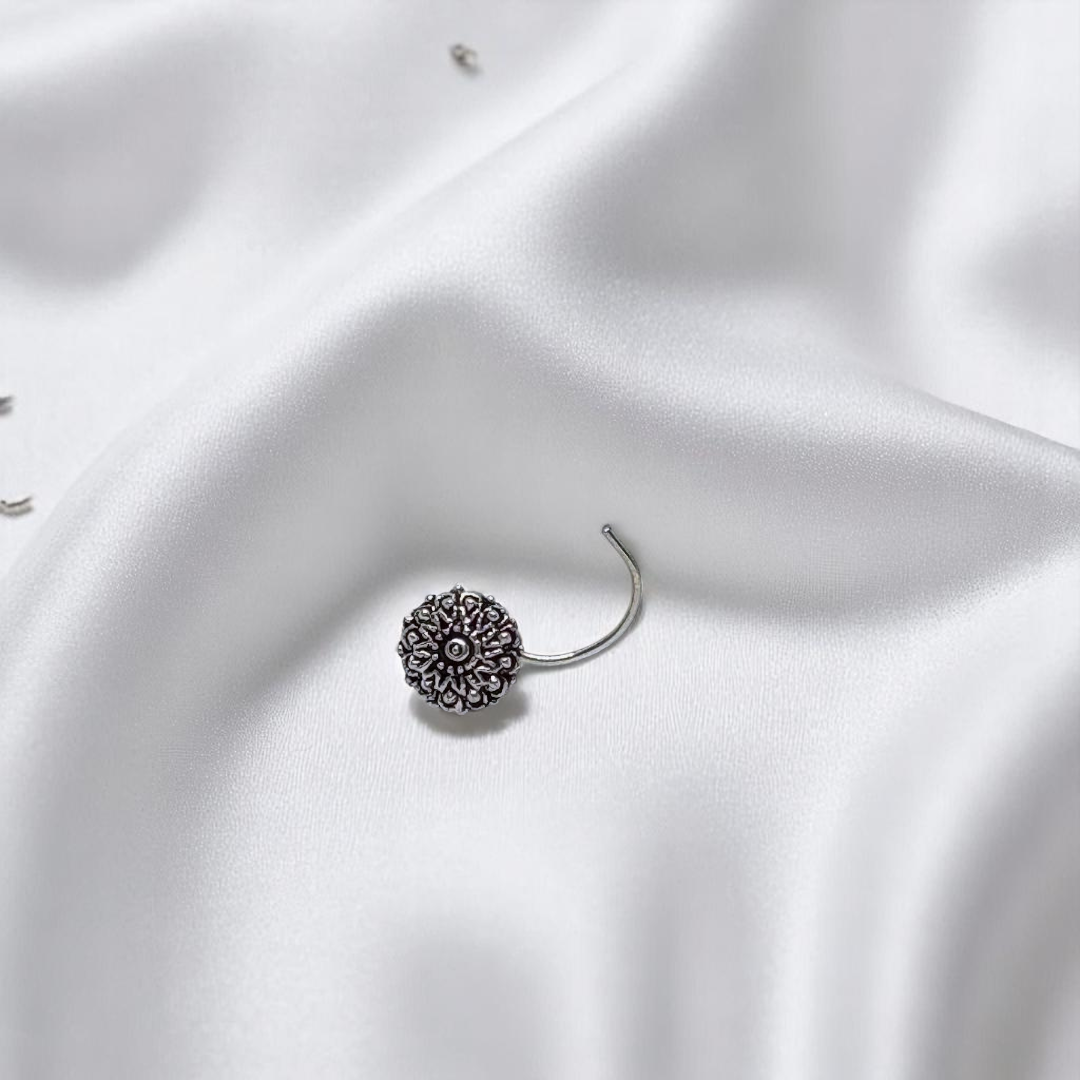925 Silver Flower Nose Pin
