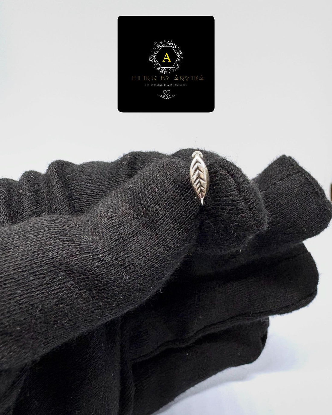 925 Silver Leaf Nose Ring