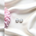 Minimalistic 925 silver earrings offering a clean and timeless design.