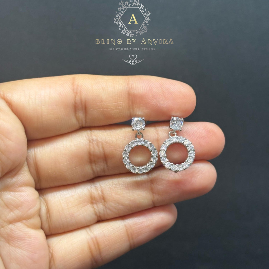 925 Silver Stone Earrings