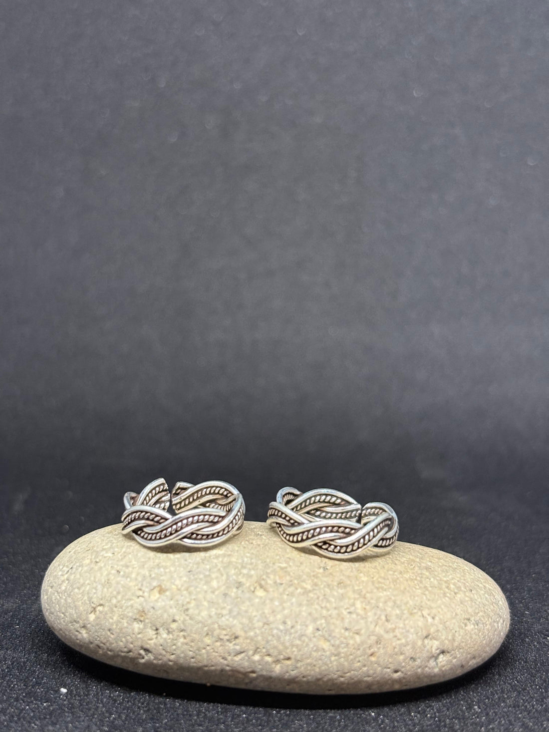 925 Silver Oxidized Toe Rings