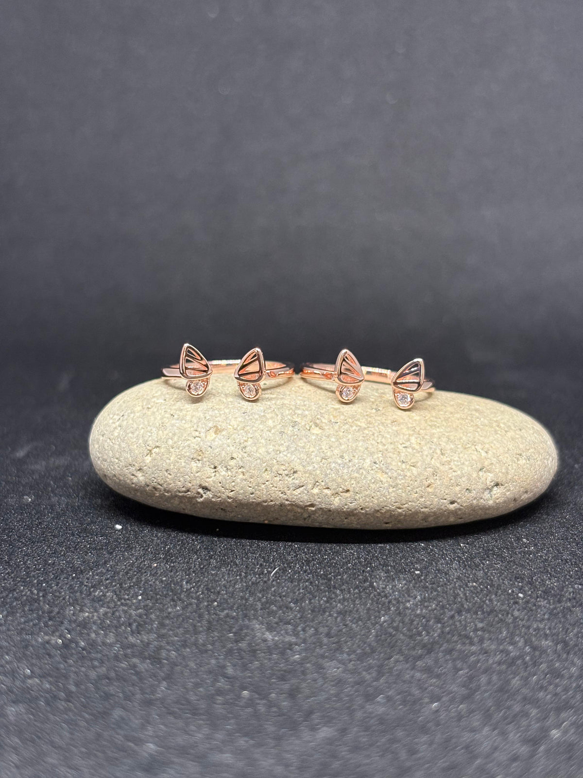 Rose Toe Rings 925 Silver Rose Gold plated Toe Rings
