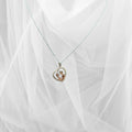 Lovely 925 silver heart pendant necklace for a classic look.