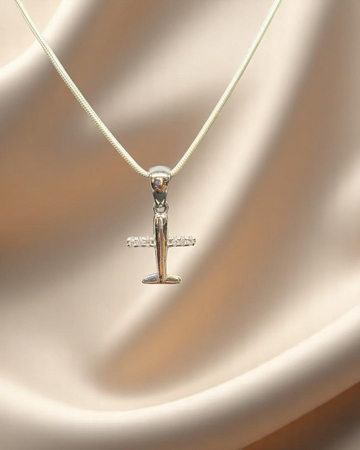 925 Silver Aeroplane Pendant