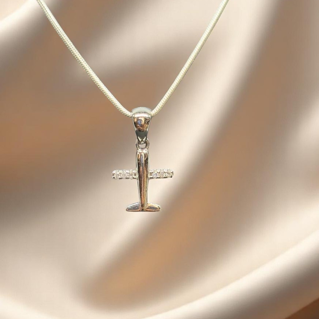 925 Silver Aeroplane Pendant