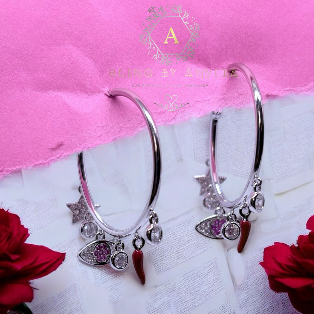 925 Silver Hoop Earrings