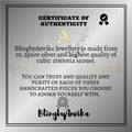 BlingbyAnvika sterling silver necklace with cubic zirconia pendant. Certificate of authenticity included.