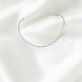 BlingbyAnvika 925 Sterling Silver delicate box neck chain with a shimmering, minimalist design. Perfect for everyday wear or layering.